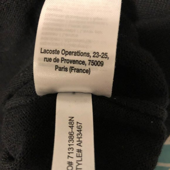 Mens Lacoste Sweater size L. 100% cotton, 9/10 condition - Picture 6 of 6